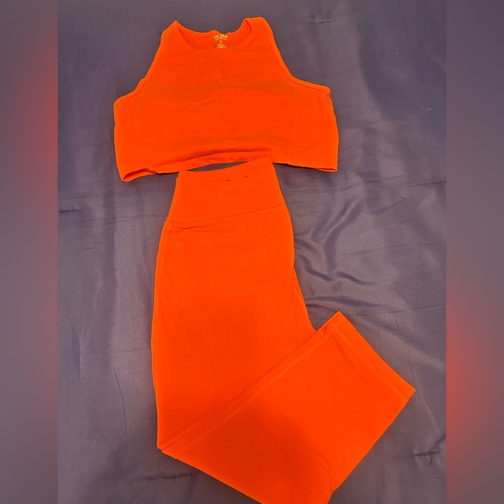 Tek Gear Orange Midi Pencil Skirt Night Out